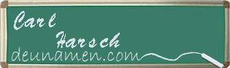 Carl Harsch Visitenkarte